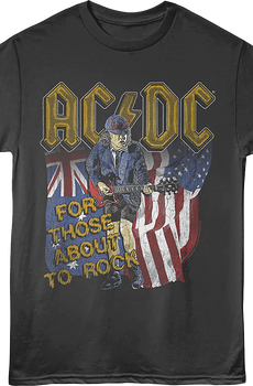 For Those About To Rock Flags ACDC T-Shirt