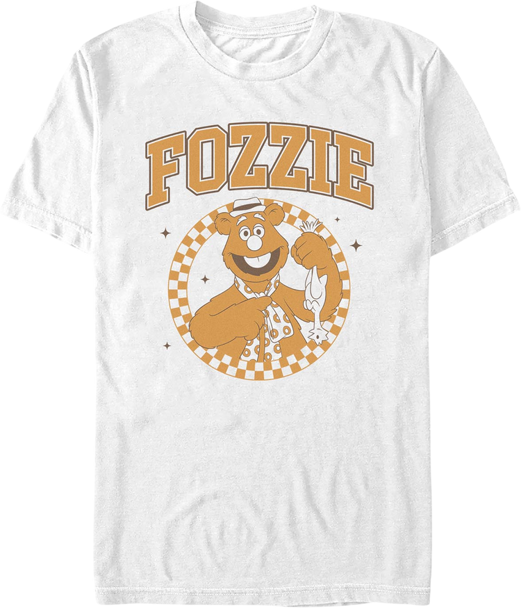 Fozzie Checkered Circle Muppets T-Shirt