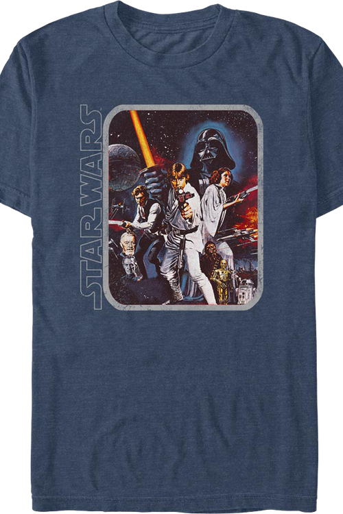 Framed Episode IV Poster Star Wars T-Shirt