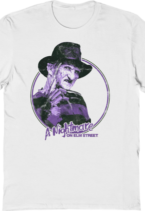 Freddy Krueger Retro Circle Nightmare On Elm Street T-Shirt
