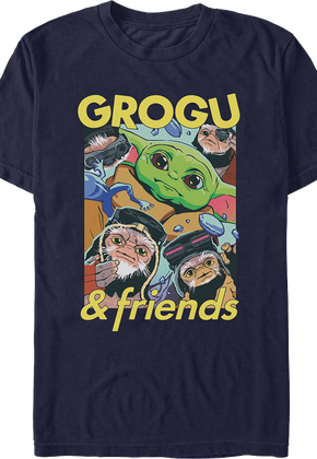 Friends The Mandalorian And Grogu Star Wars T-Shirt