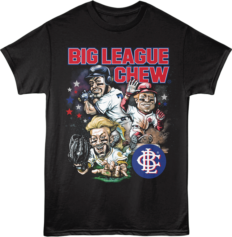 Front & Back Baseball Collages Big League Chew T-Shirt
