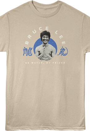 Front & Back Be Water My Friend Bruce Lee T-Shirt