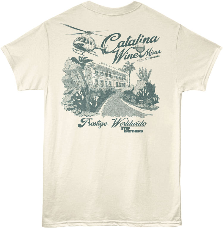 Front & Back Catalina Wine Mixer Step Brothers T-Shirt
