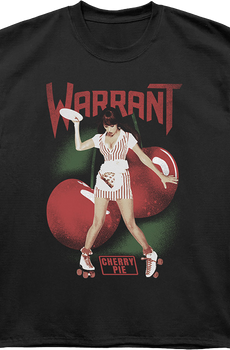 Front & Back Cherry Pie Warrant Oversized T-Shirt