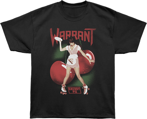 Front & Back Cherry Pie Warrant Oversized T-Shirt