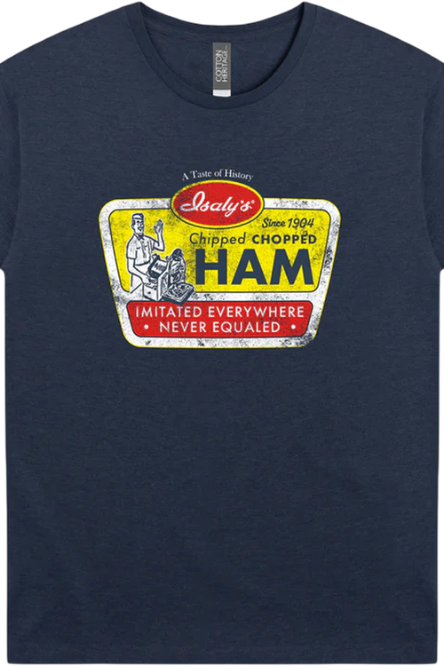 Front & Back Chipped Ham Isaly's T-Shirt