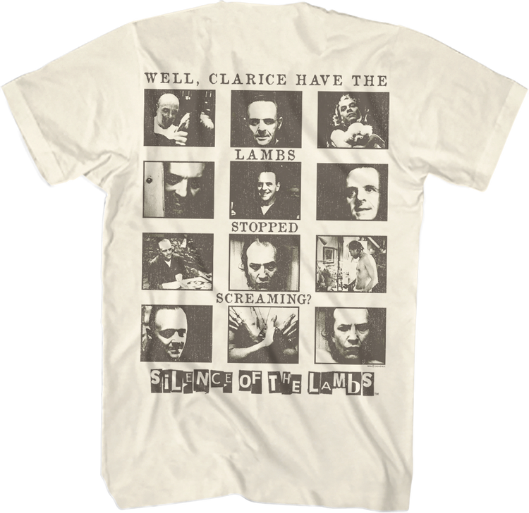 Front & Back Collage Silence of the Lambs T-Shirt