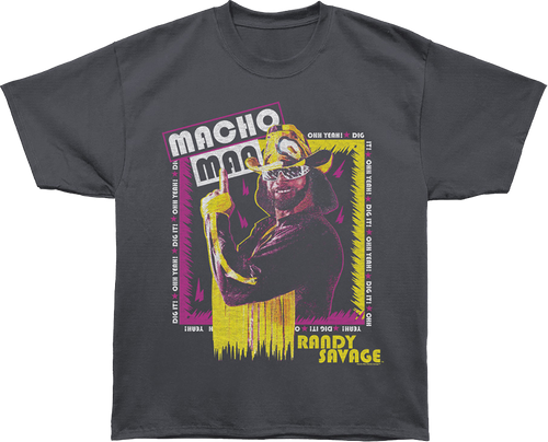 Front & Back Cream Rises To The Top Macho Man Oversized T-Shirt