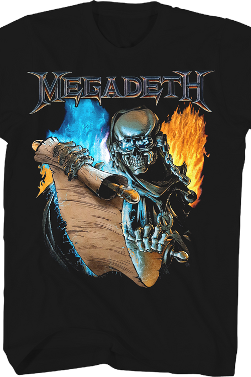Front & Back Cryptic Writings Megadeth T-Shirt
