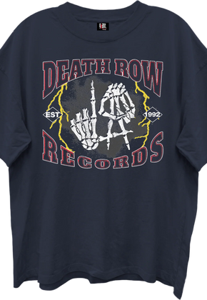 Front & Back Death Row Records Oversized T-Shirt