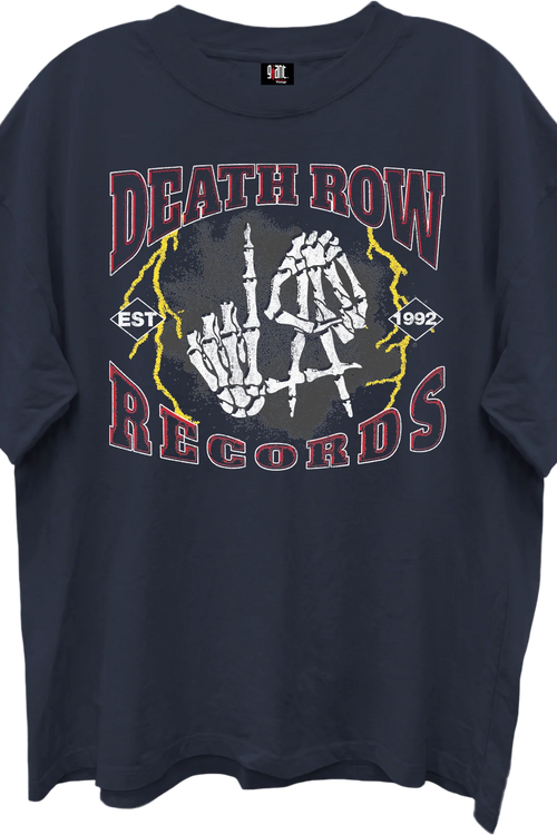 Front & Back Death Row Records Oversized T-Shirt