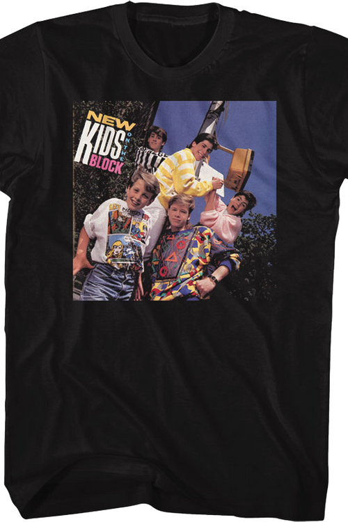 Front & Back Debut Album New Kids On The Block T-Shirt