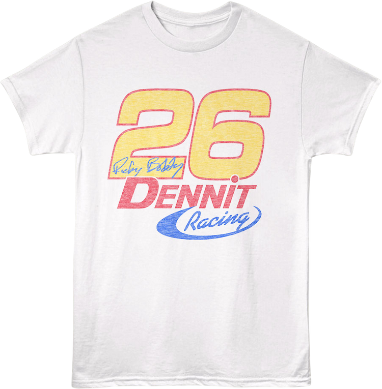 Front & Back Dennit Racing Talladega Nights T-Shirt