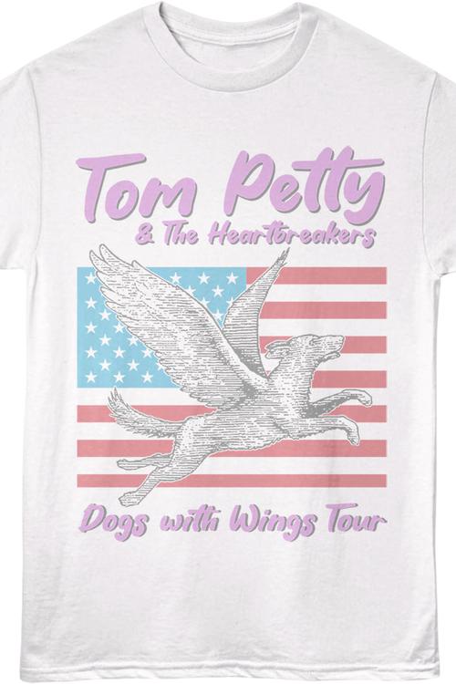 Front & Back Dogs With Wings Tour Tom Petty T-Shirt