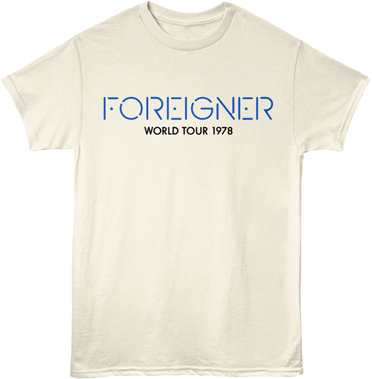 Front & Back Double Vision World Tour Foreigner T-Shirt