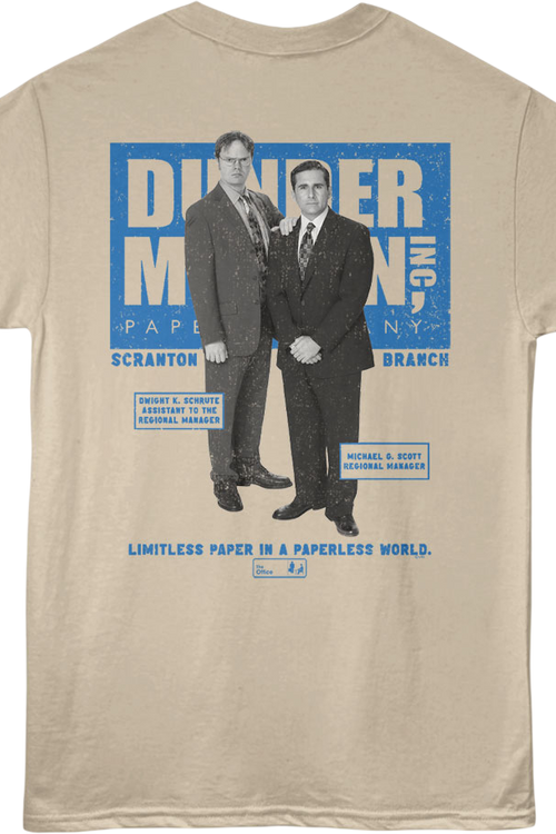 Front & Back Dwight & Michael The Office T-Shirt