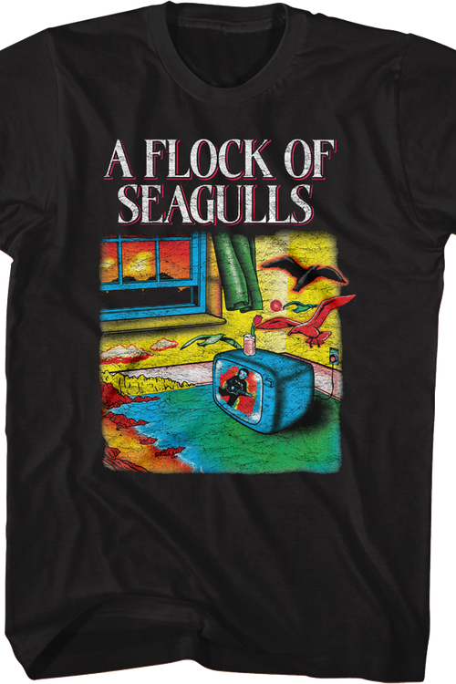 Front & Back Flock Of Seagulls T-Shirt