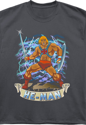 Front & Back He-Man Masters Of The Universe Oversized T-Shirt