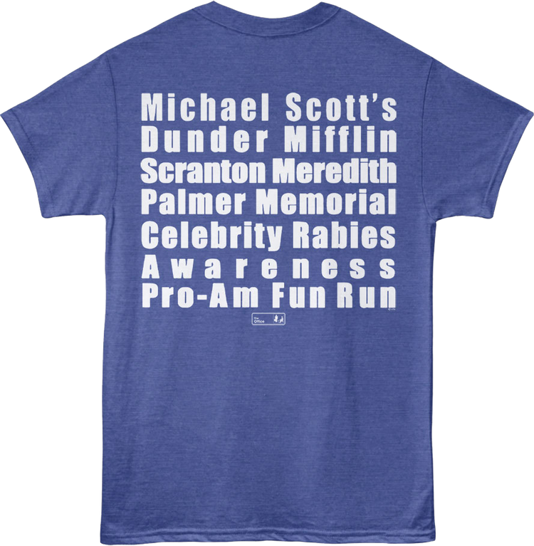 Front & Back Michael Scott's Fun Run The Office T-Shirt
