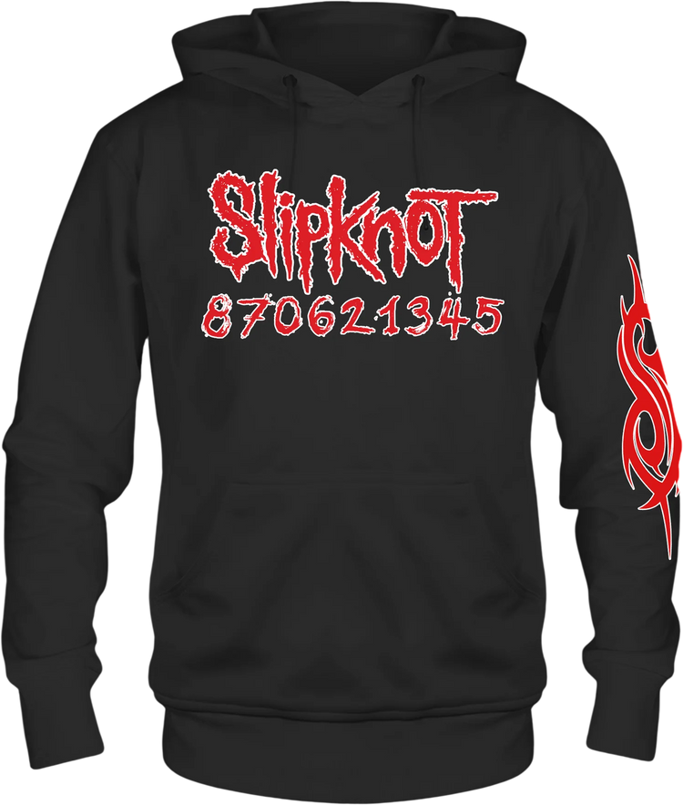 Front & Back Numbers Slipknot Hoodie