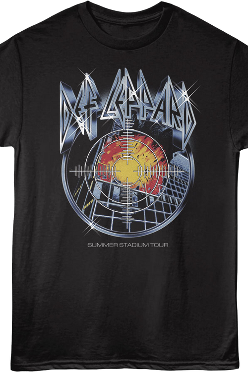 Front & Back Pyromania Summer Stadium Tour Def Leppard T-Shirt