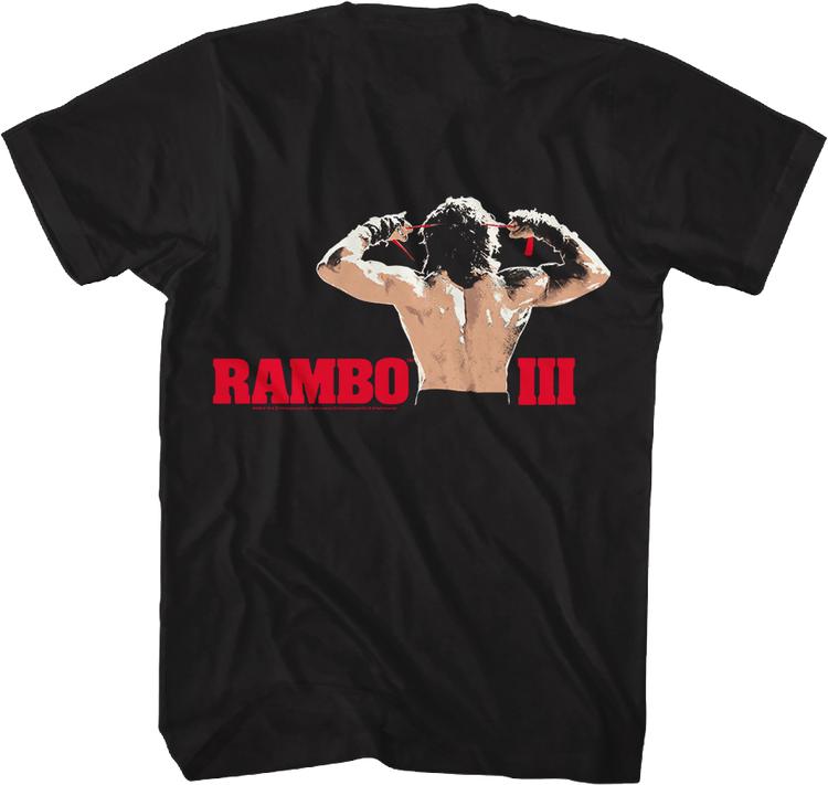 Front & Back Rambo III T-Shirt