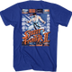 Front & Back Ryu Fight Scenes Street Fighter II T-Shirt thumbnail