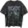 Front & Back Shattered Glass Back In Black ACDC Oversized T-Shirt