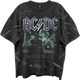 Front & Back Shattered Glass Back In Black ACDC Oversized T-Shirt thumbnail
