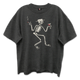 Front & Back Skelly Song Titles Social Distortion Oversized T-Shirt thumbnail