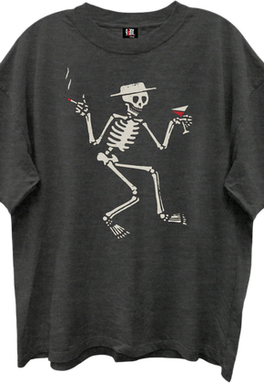 Front & Back Skelly Song Titles Social Distortion Oversized T-Shirt