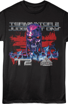 Front & Back T-800 Terminator 2 Judgment Day T-Shirt