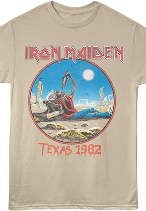 Front & Back Texas 1982 Iron Maiden T-Shirt