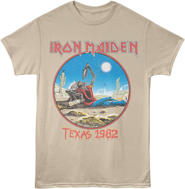 Front & Back Texas 1982 Iron Maiden T-Shirt