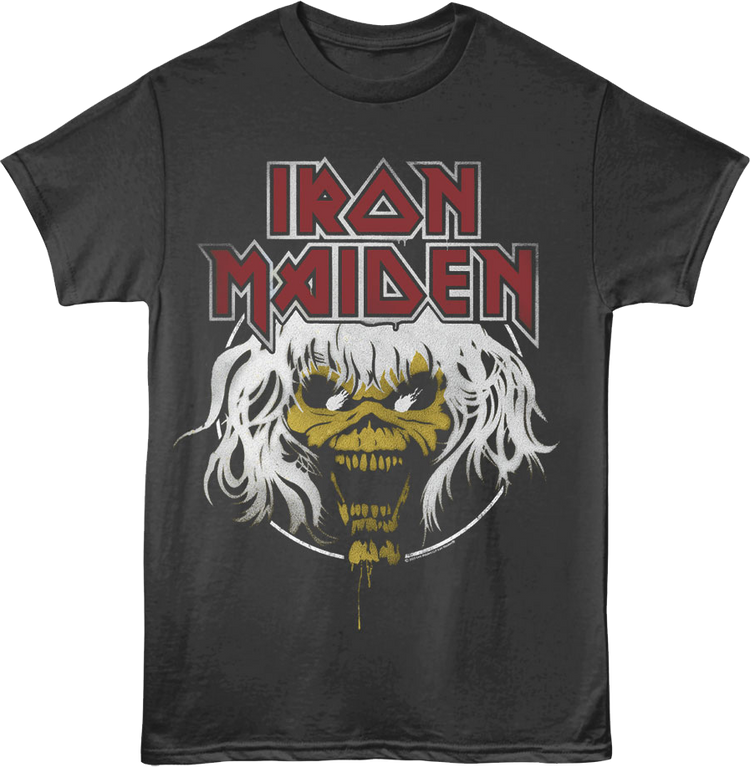 Front & Back The Beast On The Road World Tour Iron Maiden T-Shirt
