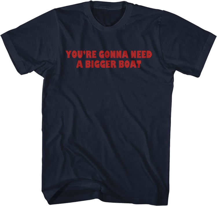Front & Back You're Gonna Need A Bigger Boat Jaws T-Shirt