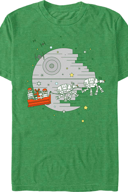 Galactic Empire Christmas Sleigh Star Wars T-Shirt