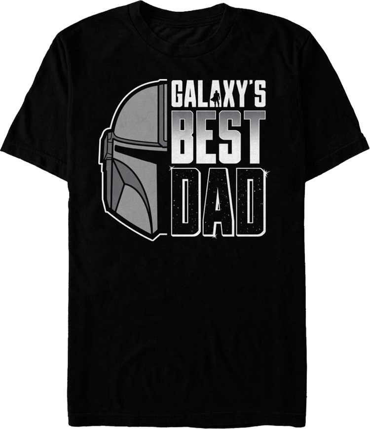 Galaxy's Best Dad The Mandalorian Star Wars T-Shirt