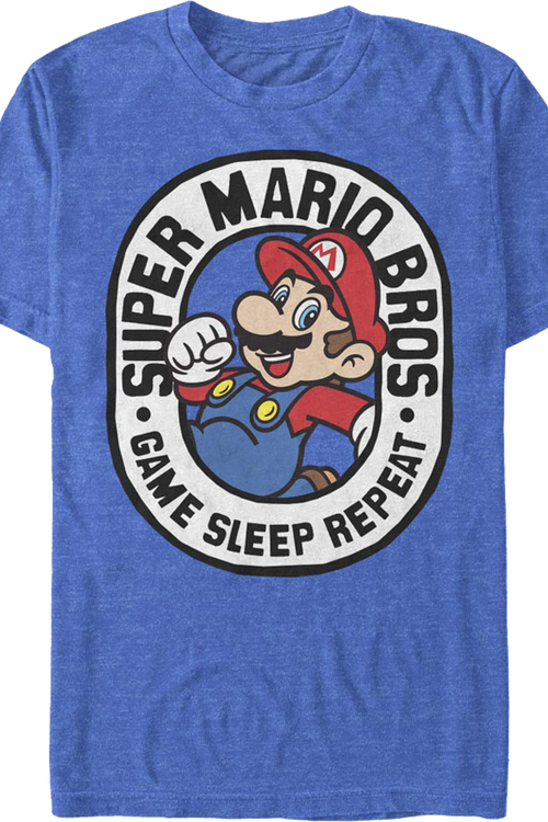 Game Sleep Repeat Super Mario Bros. Nintendo T-Shirt