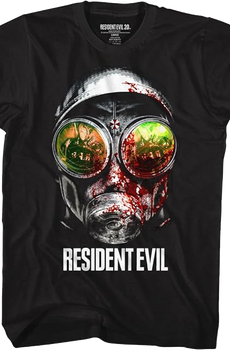 Gas Mask Resident Evil T-Shirt