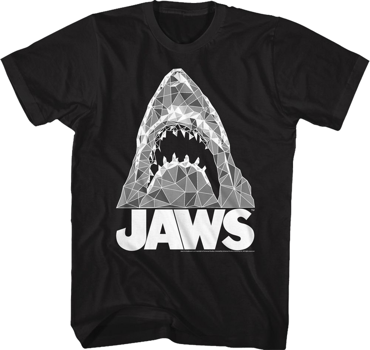 Geometric Shark Jaws T-Shirt