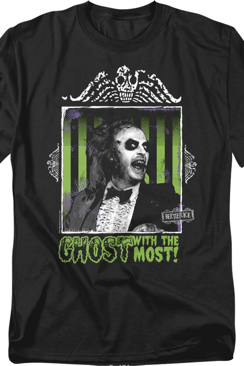 Ghost With The Most Framed Photo Beetlejuice T-Shirt