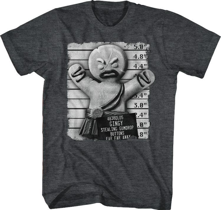 Gingerbread Mug Shot Shrek T-Shirt