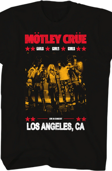 Girls Girls Girls Los Angeles Motley Crue T-Shirt
