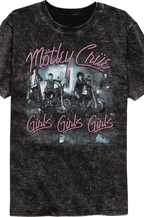 Girls Girls Girls Motley Crue Mineral Wash T-Shirt