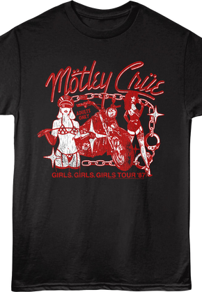 Girls Girls Girls Tour '87 Motley Crue T-Shirt
