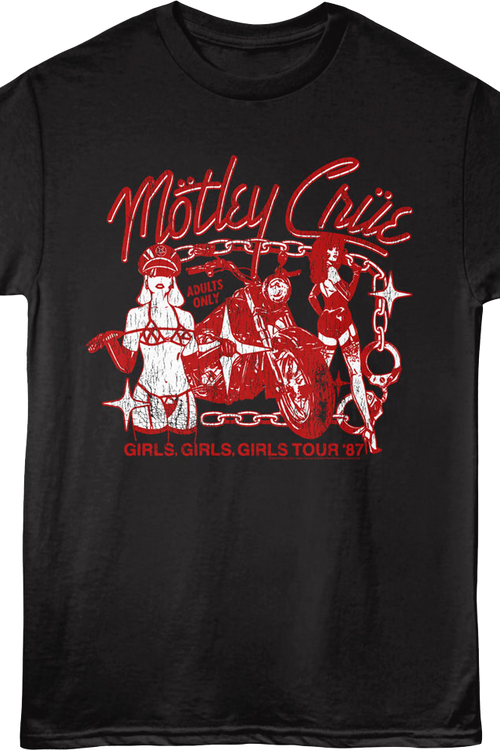 Girls Girls Girls Tour '87 Motley Crue T-Shirt