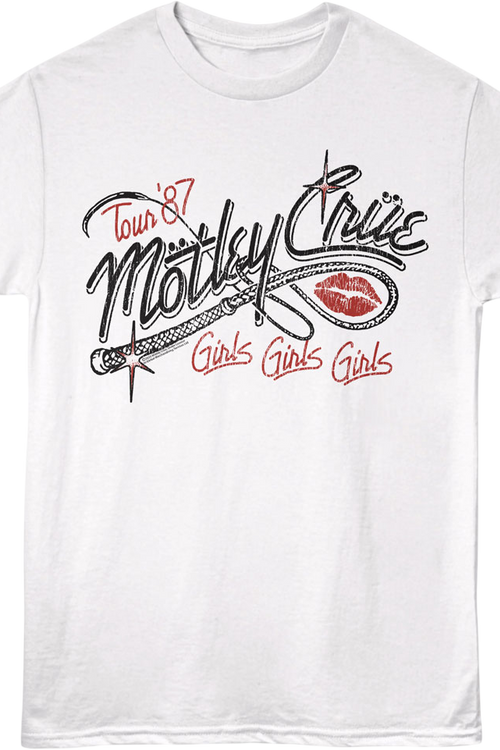 Girls Girls Girls Whip Motley Crue T-Shirt