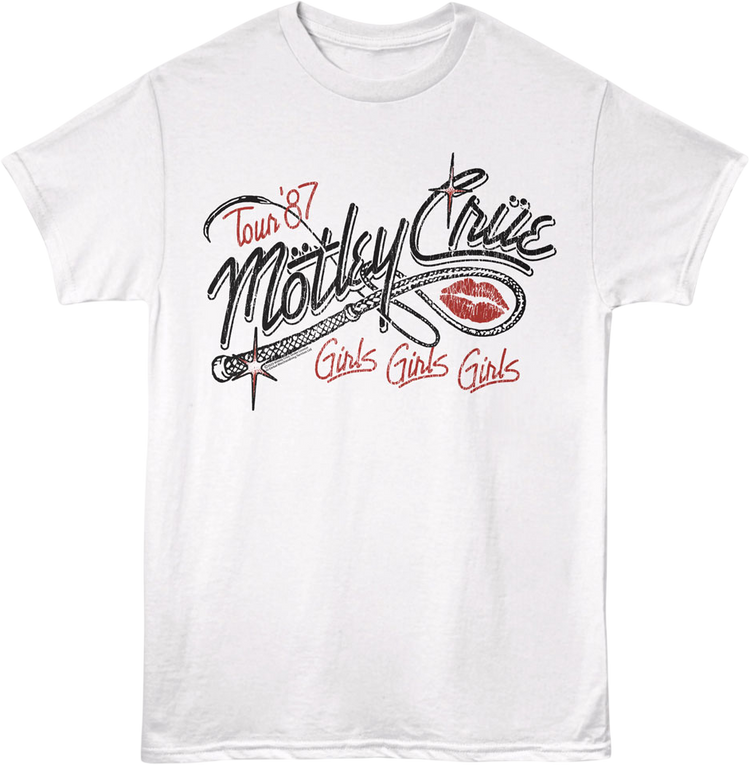 Girls Girls Girls Whip Motley Crue T-Shirt